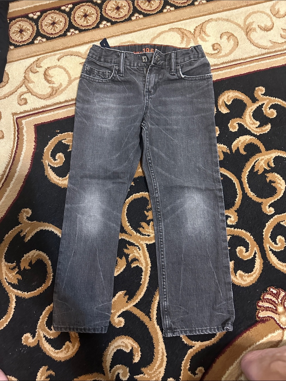 Size 7 boys gap kids Dark Gray Straight Leg Jeans